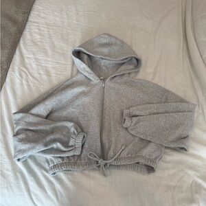 H&M CROPPED ZIP UP JACKET